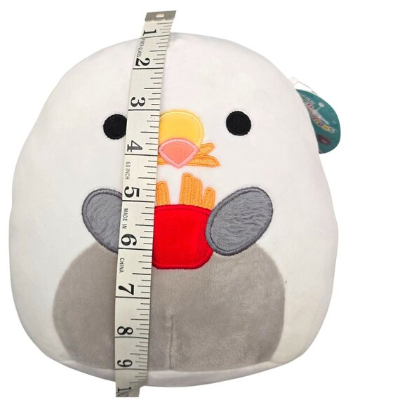 Squishmallows 8" Seagull Steve Cedar Point Check-In Series 1 Plush Fries - Picture 12 of 14